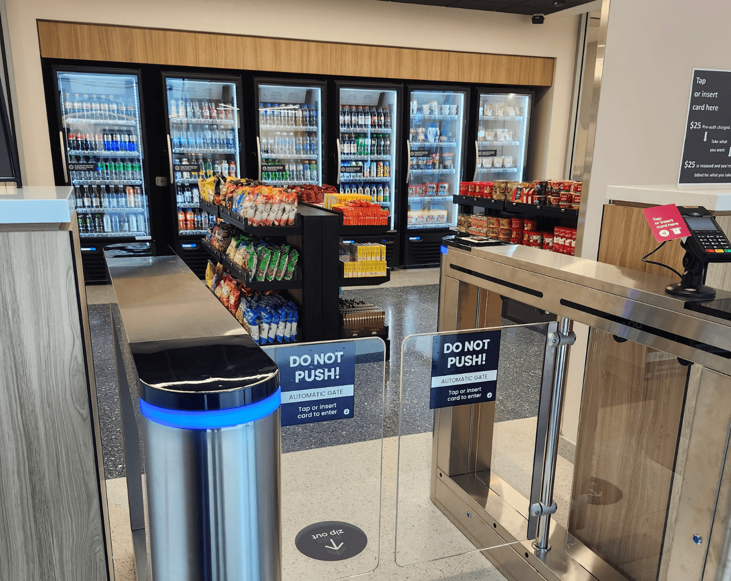 A micro-market at a healthcare facility. 